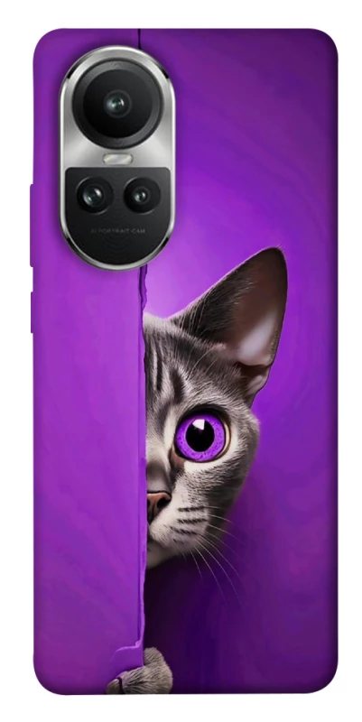 Чохол на Oppo Reno 10 Кіт-підглядач фото 1 з 1