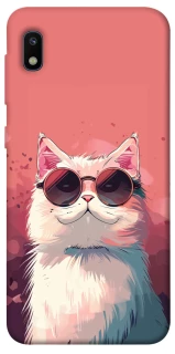 Чехол на Samsung Galaxy A10 (A105F) Сat with glasses фото 1 из 1