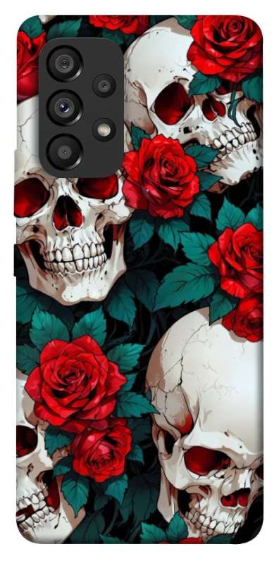 Чохол на Samsung Galaxy A53 5G skull and rose фото 1 з 1