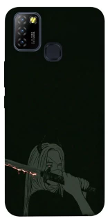 Чехол на Infinix Hot 10 Lite Человек-Бензопила фото 1 из 1