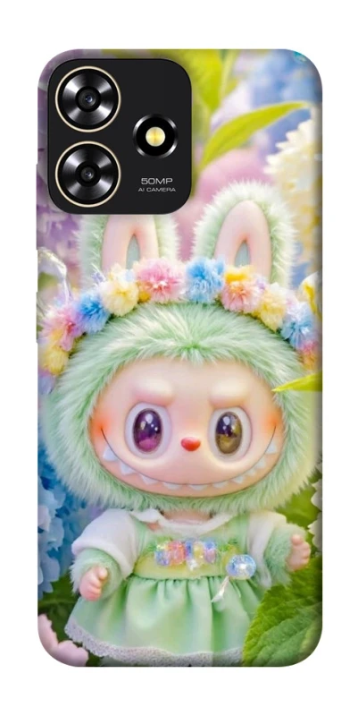 Чохол на ZTE Blade A73 4G Labubu & Flowers ver.2 фото 1 з 1