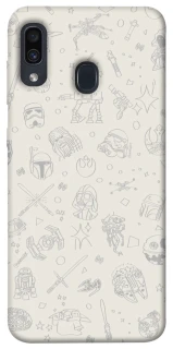 Чохол на Samsung Galaxy A20 / A30 Star Wars background ver.1 фото 1 з 1