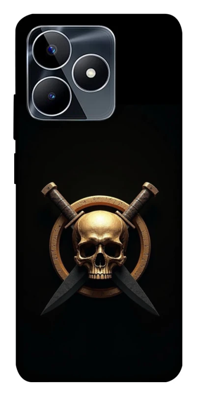 Чохол на Realme C53 Golden Skull фото 1 з 1