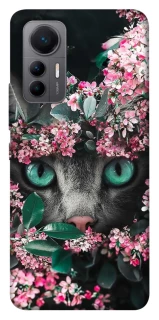 Чехол на Xiaomi 12 Lite Кот в цветах фото 1 из 1