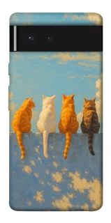 Чехол на Google Pixel 6 cats on wall фото 1 из 1