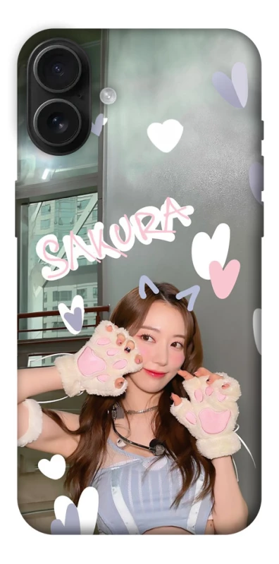 Чехол на Apple iPhone 16 Plus Sakura - LE SSERAFIM фото 1 из 1