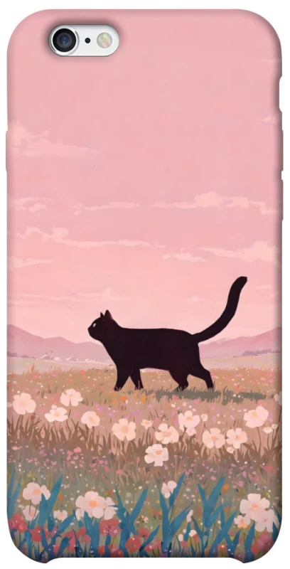 Чехол на Apple iPhone 6/6s (4.7") cat on a field фото 1 из 1