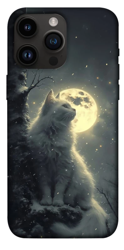 Чохол на Apple iPhone 14 Pro Max (6.7") Кіт під місяцем фото 1 з 1