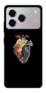 Чохол на ZTE Blade A76 Heart with flowers фото 1 з 1