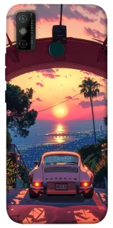 Чехол на TECNO Spark 6 Go Porsche at sunset фото 1 из 1
