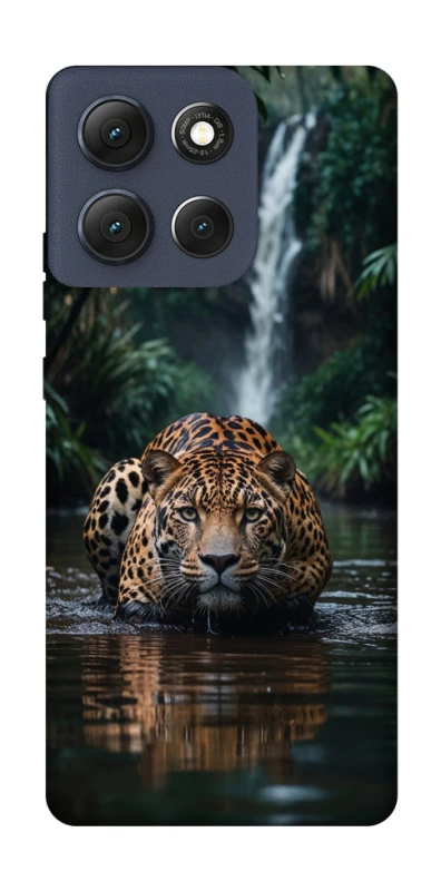 Чохол на Motorola Moto G86 Leopard in water фото 1 з 1