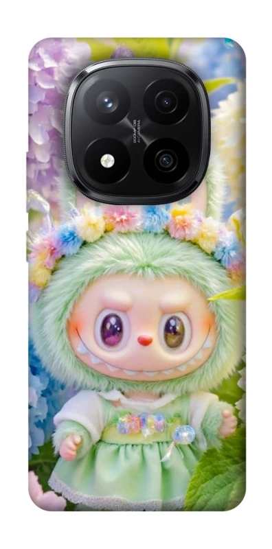 Чохол на Xiaomi Redmi Note 14 Pro+ 5G Labubu & Flowers ver.2 фото 1 з 1