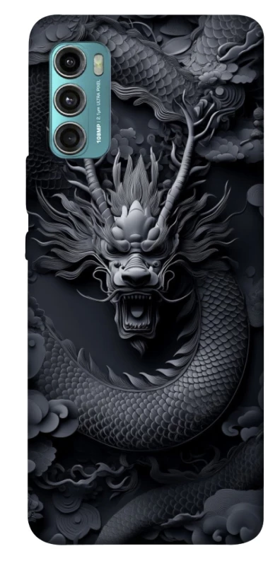 Чехол на Motorola Moto G60 black dragon фото 1 из 1