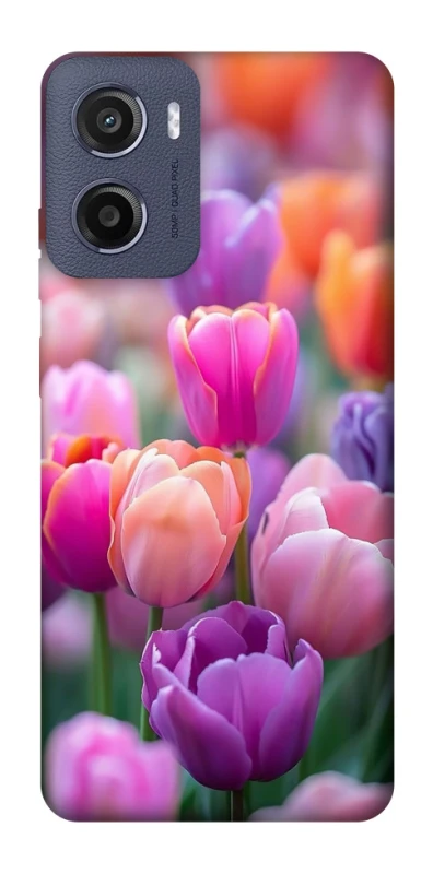 Чохол на Motorola Moto E15 Тюльпанове поле фото 1 з 1