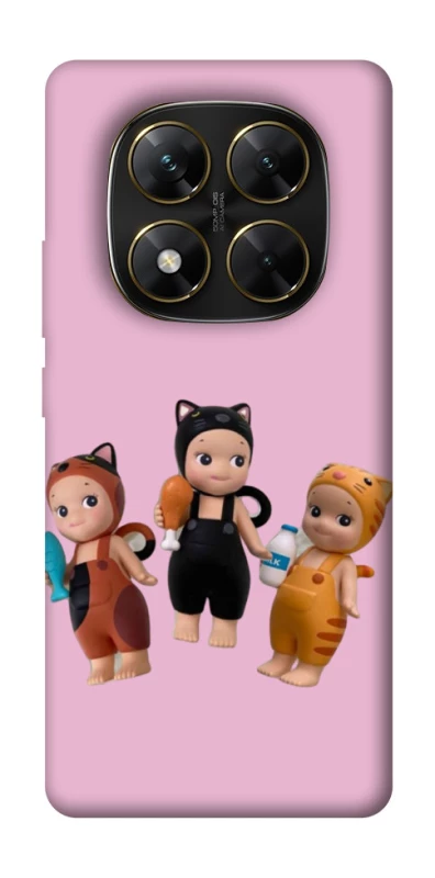 Чохол на Xiaomi Poco X7 Cat Cafe Trio фото 1 з 1