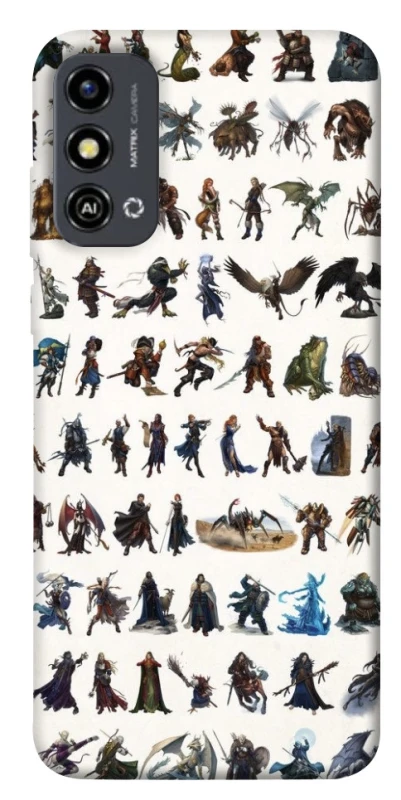 Чехол на ZTE Blade A53 Character Selection фото 1 из 1