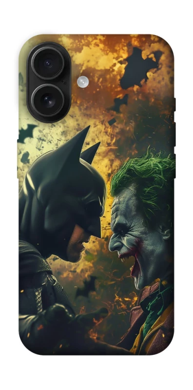 Чохол на Apple iPhone 16 Batman and the Joker фото 1 з 1