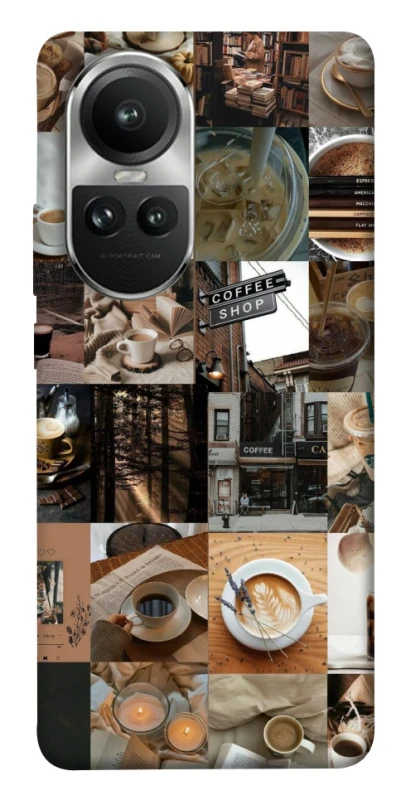 Чохол на Oppo Reno 10 Coffee collage ver.3 фото 1 з 1
