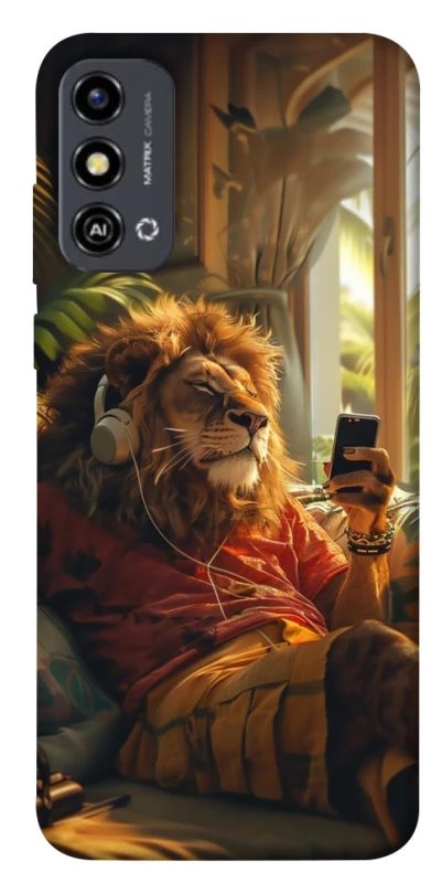 Чохол на ZTE Blade A53 Лев v2 фото 1 з 1