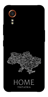 Чехол на Samsung Galaxy Xcover7 Ukraine black map фото 1 из 1