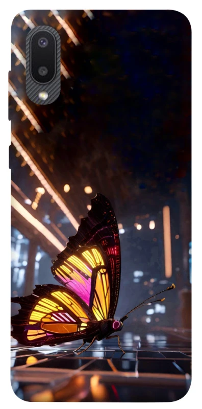 Чохол на Samsung Galaxy A02 Cyber butterfly фото 1 з 1