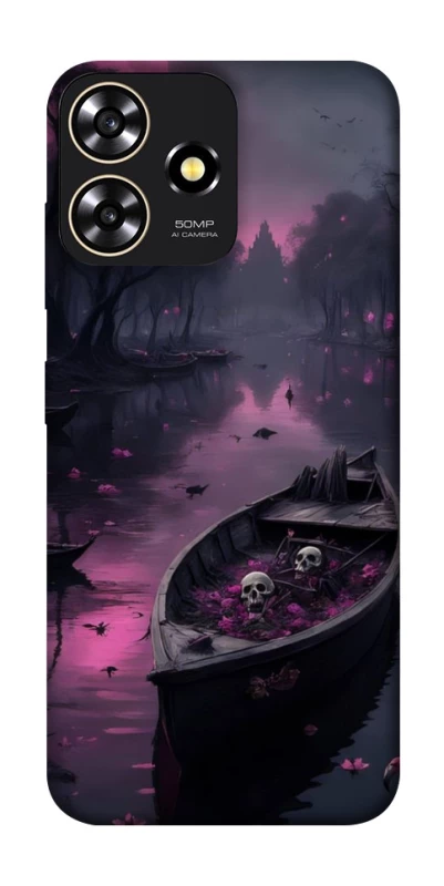 Чохол на ZTE Blade A73 4G Boat and flamingo фото 1 з 1