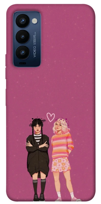 Чохол на TECNO Camon 18 Raven & Rainbow Wednesday фото 1 з 1