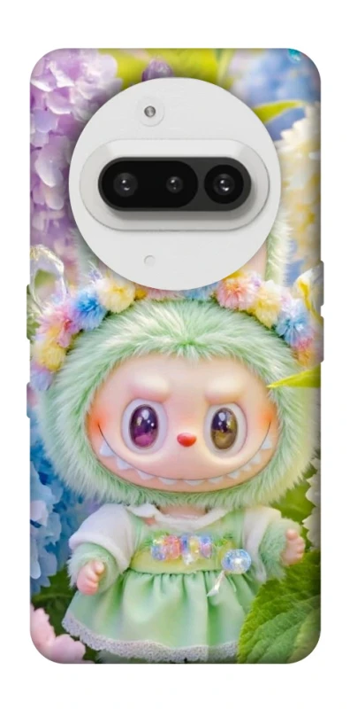 Чехол на Nothing Phone (3a) Labubu & Flowers ver.2 фото 1 из 1