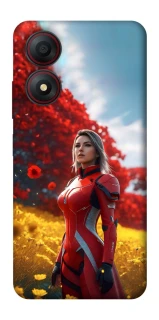 Чехол на ZTE Blade A34 4G Cyber space girl ver.5 фото 1 из 1