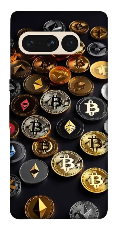 Чехол на Google Pixel 7 Pro Many coins фото 1 из 1