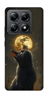 Чехол на Xiaomi 14T Pro Кот под луной v2 фото 1 из 1
