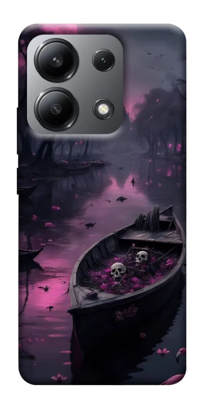 Чехол на Xiaomi Redmi Note 13 4G Boat and flamingo фото 1 из 1