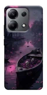 Чехол на Xiaomi Redmi Note 13 4G Boat and flamingo фото 1 из 1