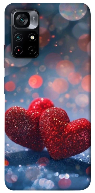 Чохол на Xiaomi Poco M4 Pro 5G Red hearts фото 1 з 1