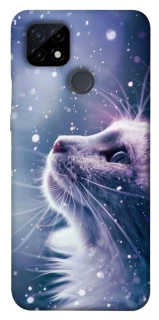 Чехол на Realme C21 Snow cat фото 1 из 1