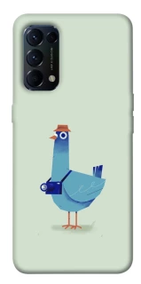 Чехол на Oppo Reno 5 4G Голуб-детектив фото 1 из 1