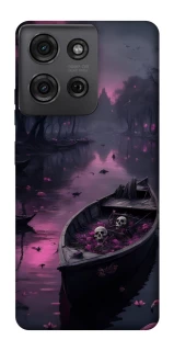 Чохол на Motorola Moto G75 Boat and flamingo фото 1 з 1