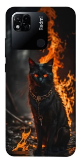 Чехол на Xiaomi Redmi 10A Огненный кот фото 1 из 1