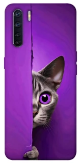 Чохол на Oppo A91 Кіт-підглядач фото 1 з 1