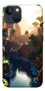 Чехол на Apple iPhone 13 (6.1") Minecraft sunset фото 1 из 1