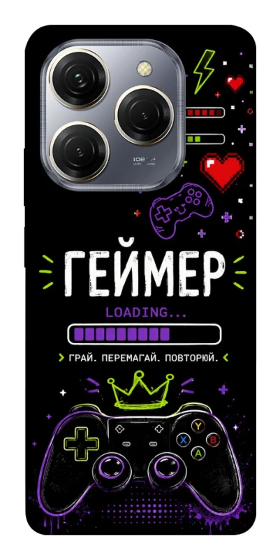 Чехол на TECNO Spark 20 Pro Геймер фото 1 из 1