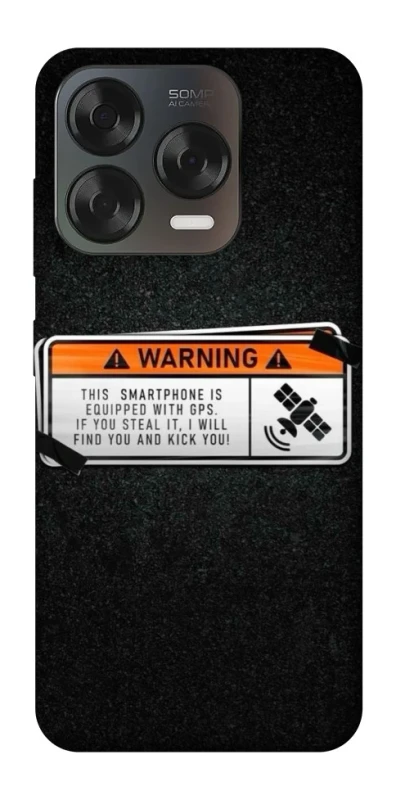 Чехол на ZTE Blade V70 Design Warning фото 1 из 2
