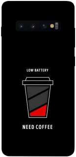 Чехол на Samsung Galaxy S10+ Low battery фото 1 из 1