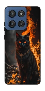 Чохол на Motorola Edge 60 Stylus Вогняний кіт фото 1 з 1