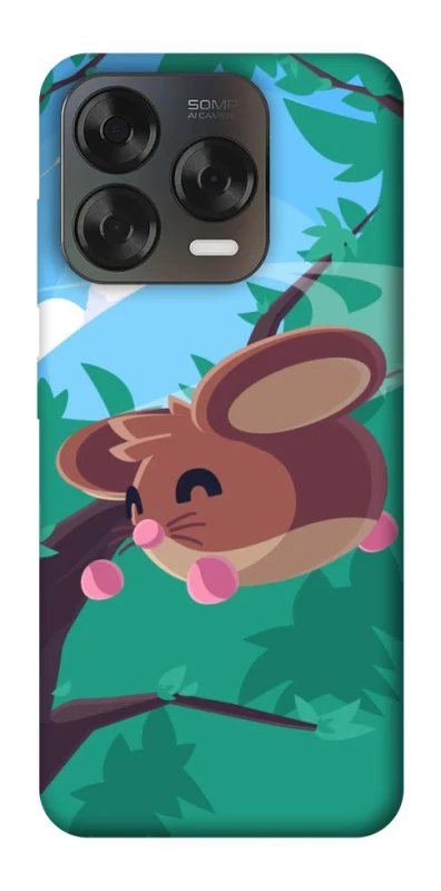 Чехол на ZTE Blade V70 Design Adopt Me Forest Mouse Jump фото 1 из 2