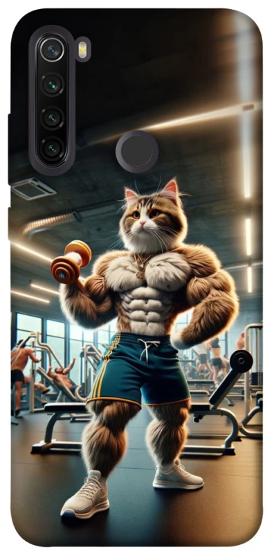 Чехол на Xiaomi Redmi Note 8T Качок кот фото 1 из 1