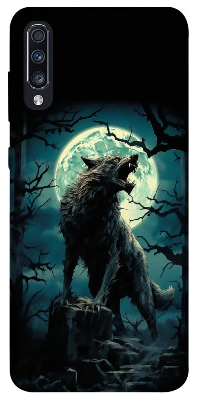 Чехол на Samsung Galaxy A70 (A705F) Волк под луной фото 1 из 1