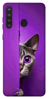 Чехол на Samsung Galaxy A21 Кот-подглядыватель фото 1 из 1
