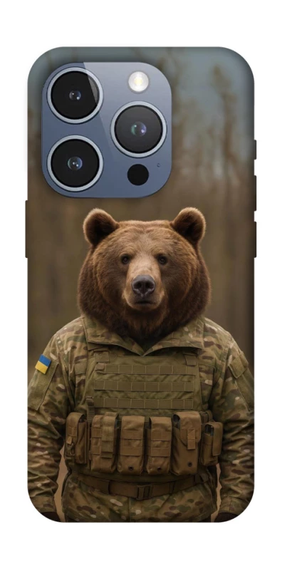 Чехол на Apple iPhone 16 Pro Медведь защитник фото 1 из 1