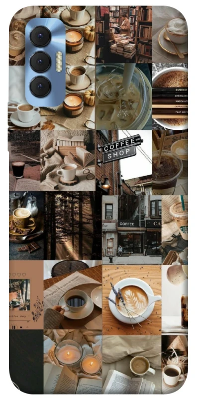 Чохол на TECNO Spark 8P Coffee collage ver.3 фото 1 з 1